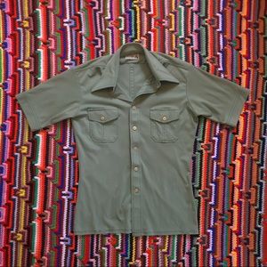 Vintage Polyester Button Up